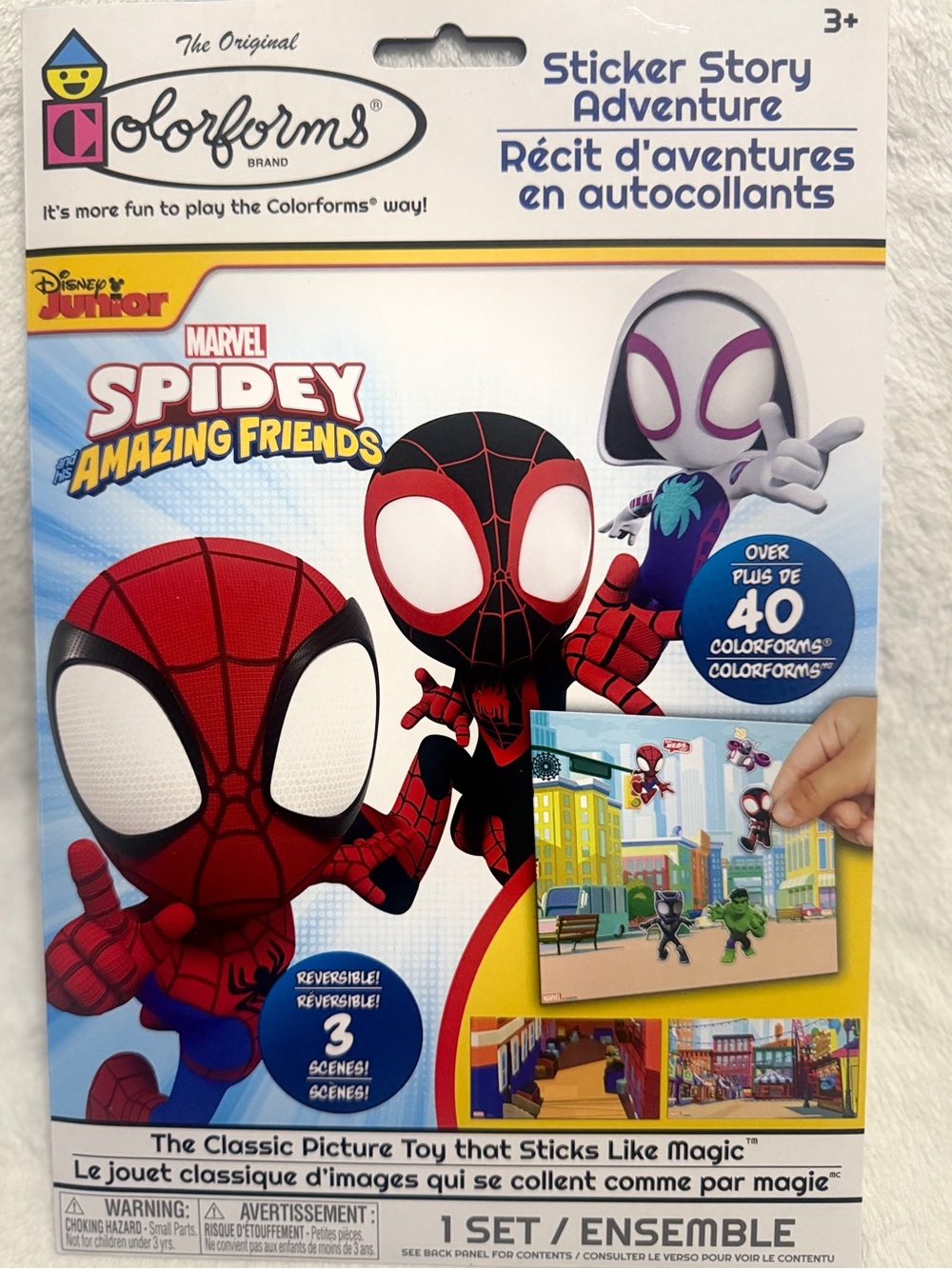 Colorforms Marvel Spidey & His Amazing Friends Sticker Story Set NWT